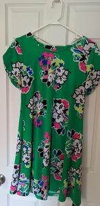 Bright green dress